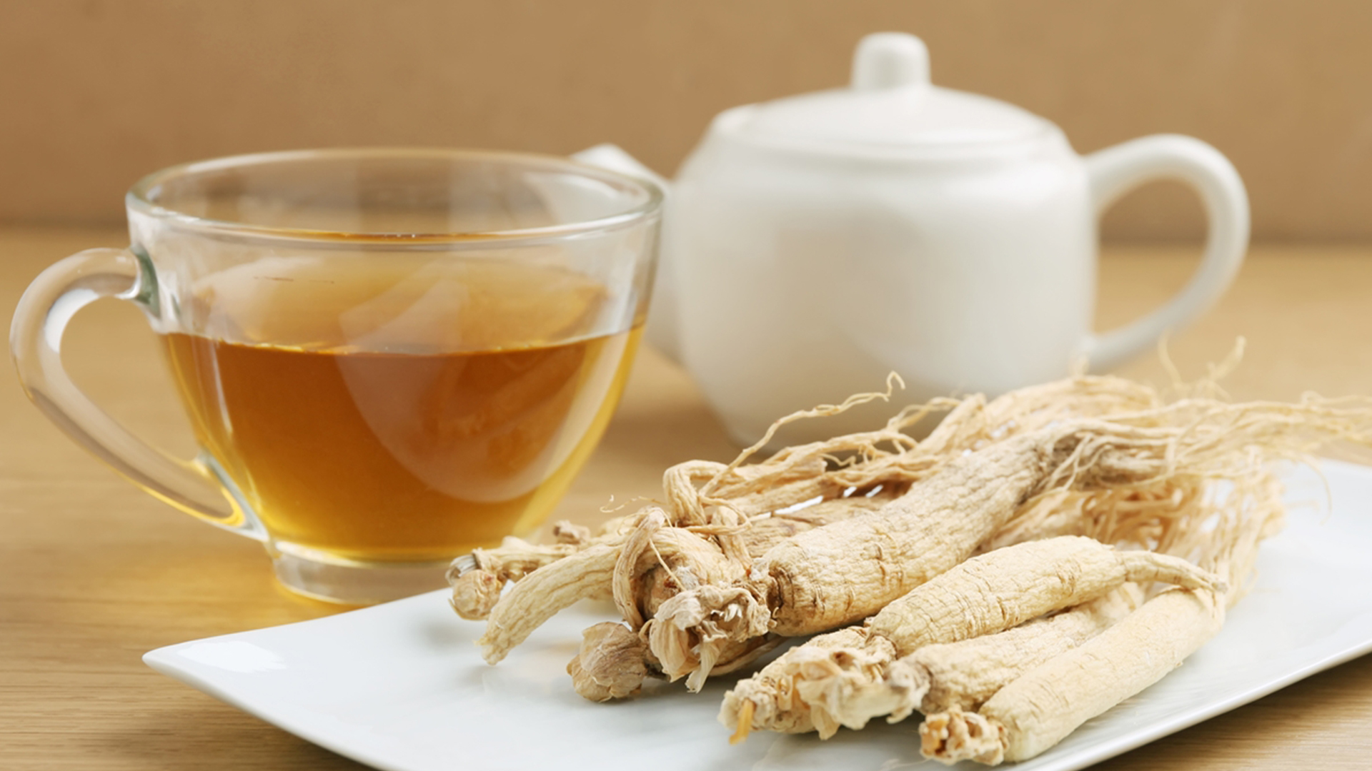 Tea prepared from Ginseng